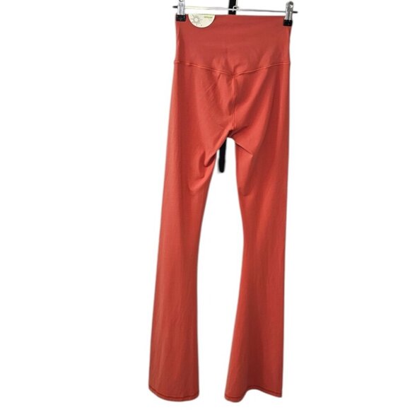 Aerie Offline Real Me Extra Flare Twist Front Leggings, Yoga, Orange, Size Small - Picture 2 of 9